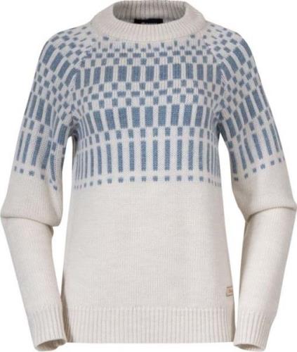 Bergans Nordmarka Merino Jumper Women Vanilla White/Husky Blue