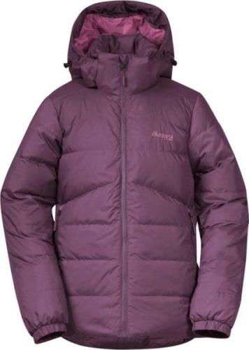 Bergans Youth Girls Røros Down Jacket Dark Ruby Purple