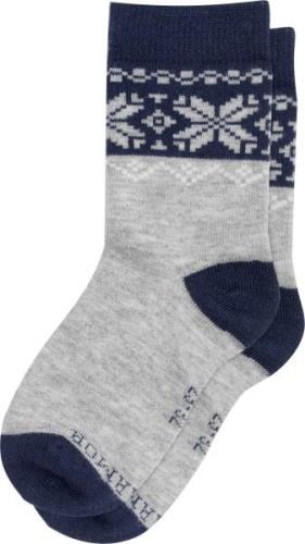 Gridarmor Juniors' Heritage Merino Socks 2p Lt. Grey/Dk Navy/White