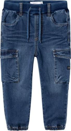 Name It Nmmben Baggy R Cargo Jeans 9770yt Str 92 - Blå Jeans Bomuld ho...