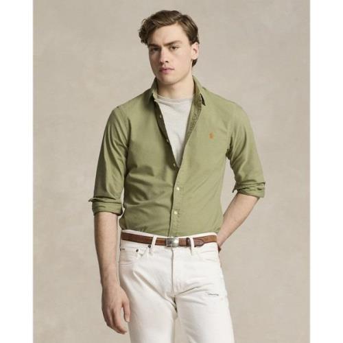 Polo Ralph Lauren Slim Fit Garmentdyed Oxford Shirt Mand Sage Green La...