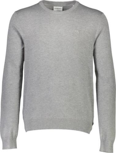 Lindbergh Ecovero L/S Oneck Knit Mand Grey Stone Mix Sweaters Str L - ...