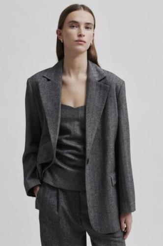 Second Female Waleria Wool Blazer Kvinde Black Blazere Str L - hos Mag...