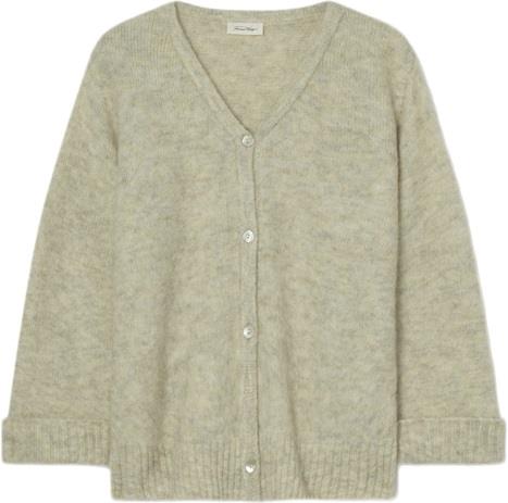 American Vintage East19gce24 Kvinde Grey Cardigans Str L - hos Magasin