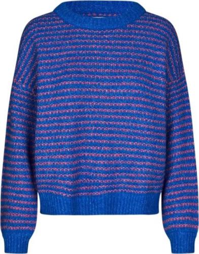 Lollys Laundry Terryll Knit Jumper LS Kvinde Blue Sweaters Str L - hos...