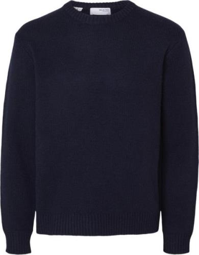 Selected Homme Slhcody LS Knit Relaxed Crew Neck N Mand Sky Captain Sw...