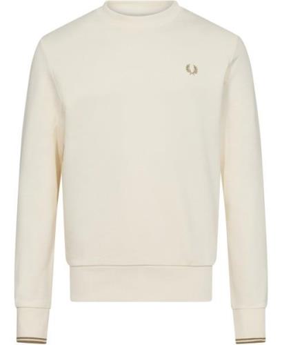 Fred Perry M7535 Mand Ecru/warm Stone Sweatshirts Str L - Bomuld hos M...