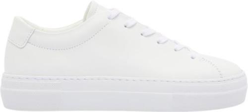 Garment Project Ella White Leather Kvinde White Sneakers Str 40 - Læde...