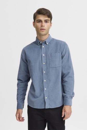 Casual Friday Cfanton LS BD Baby Cord Shirt Mand Country Blue Langærme...