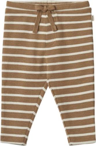 Wheat Jersey Bukser Manfred Str 62/3m - Caramel Stripe Bukser Bomuld h...