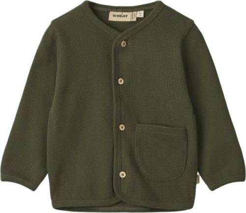 Wheat Sweat Cardigan Toto Str 2 år / 92 cm - Pine Needle Sweatshirts B...