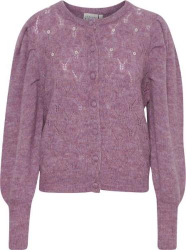 Atelier Rêve Irmemoir CA2 Kvinde Desert Rose Melange Cardigans Loose F...