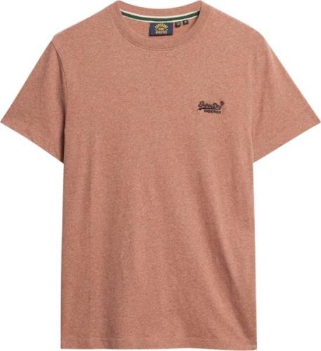 Superdry Essential Logo EMB TEE Mand Fired Orange Grit Kortærmede T-sh...