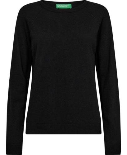 United Colors of Benetton Sweater L/S Kvinde Sort Sweaters Str L - hos...