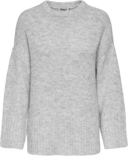 ONLY Onlmaggie Life LS Loose Onek CC KNT Kvinde Grå Sweaters Regular F...