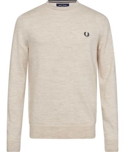 Fred Perry K9601 Mand Porridge Marl Sweaters Str L - Uld hos Magasin