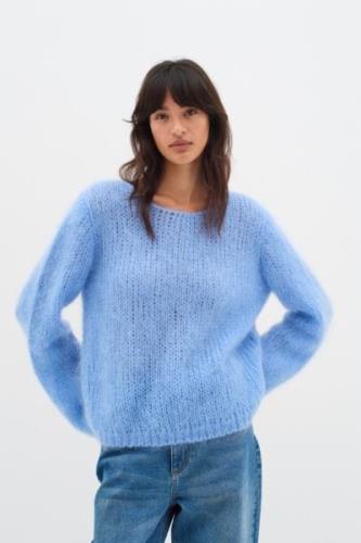 InWear Jetraiw Pullover Kvinde Crispy Blue Sweaters Str S/M - hos Maga...