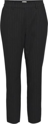 Object Objlisa Slim Pant AOP Noos Kvinde Black/grey Bukser Med Smalle ...