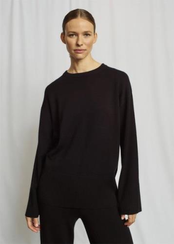 Bruun & Stengade BS Adalyn Knitwear Kvinde Black Sweaters Str L - hos ...