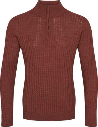 Sand 5471 Pre Ibro Mand Burnt Orange Sweaters Str M - hos Magasin