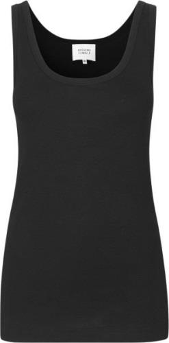 Second Female Ambra Tanktop Kvinde Black Tanktoppe Str L - hos Magasin