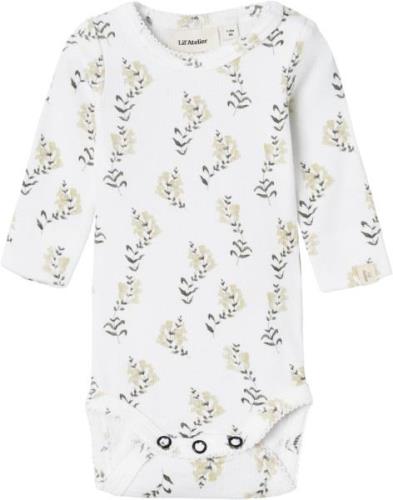 Lil' Atelier Nbfgavo LS Slim Body LIL Str 92 - Coconut Milk/yellow Flo...