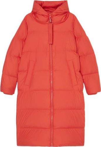 Marc O’Polo Puffer Coat, With Hood, Side Slits Kvinde Poppy Red Dunjak...