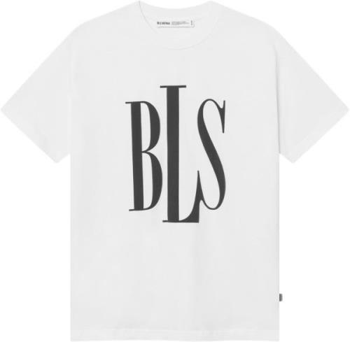 BLS Hafnia Henry Tshirt Mand White Kortærmede T-shirts Regular Fit Str...