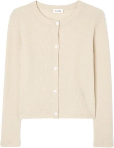 American Vintage Rax19ah24 Kvinde Beige Cardigans Str L - Cashmere hos...