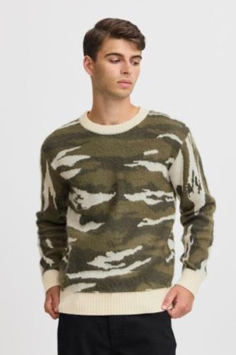 Casual Friday Cfklaes Camo Knit Mand Deep Depths Sweaters Relaxed Fit ...