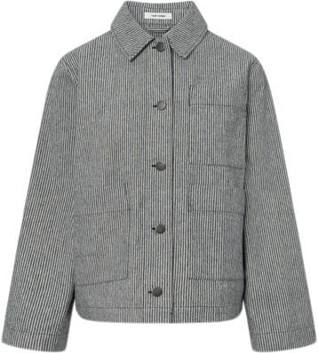 Nué Notes Enzo Jacket Kvinde Hickory Navy Stripe Overgangsjakker Str 4...