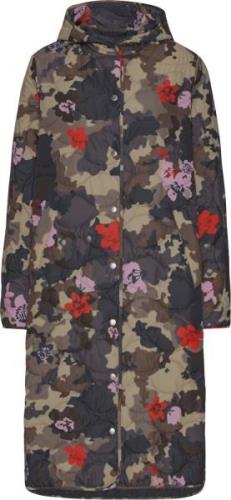 ILSE JACOBSEN Quilted05p Kvinde Floral Camo Overgangsjakker Str 40 - P...