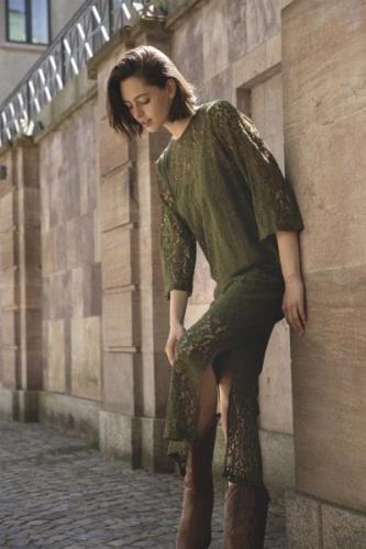 Love&Divine Love1208 Kvinde Khaki Maxi Kjoler Str L - hos Magasin