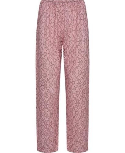 Sissel Edelbo Asta Pants Leftover Lace Kvinde Pink Bukser Med Lige Ben...