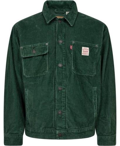 Levi's Sunrise Trucker Python Green Mand Grøn Overgangsjakker Relaxed ...