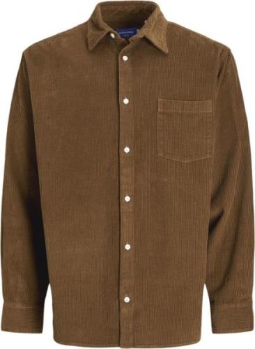 Jack & Jones Jorblicher Cord Shirt LS Mand Monks Robe Langærmede Skjor...