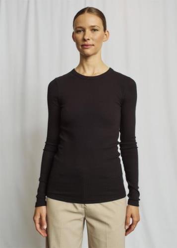 Bruun & Stengade BS Margrethe Regular Fit Top Kvinde Black Toppe Str L...