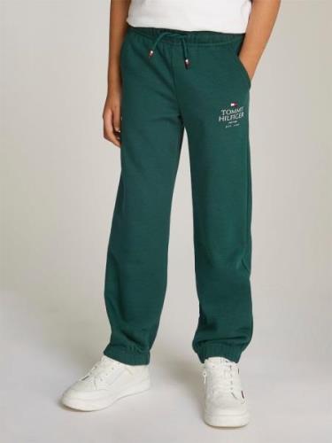 Tommy Hilfiger TH Logo Puff Print Sweatpants Str 8 - Ornamental Green ...