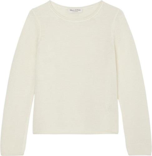 Marc O’Polo Pullover, Longsleeve, Roundneck Kvinde White Cotton Sweate...