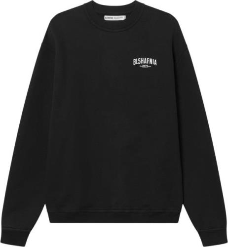 BLS Hafnia Backpass Crewneck Mand Black Sweatshirts Regular Fit Str S ...