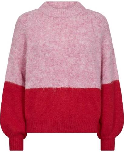 A-VIEW Patrisia new Block Knit Kvinde Rose/red Sweaters Str XS - hos M...