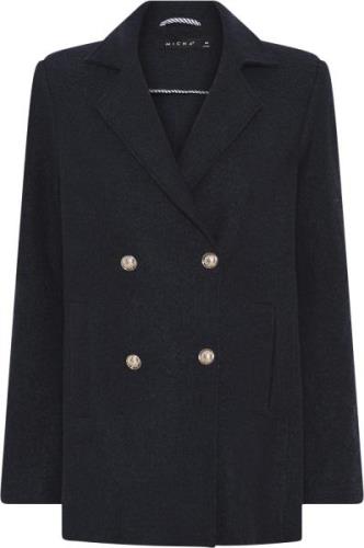 Micha Coat_ Outdoor Boucle Kvinde Navy Overgangsjakker Str 44 - hos Ma...