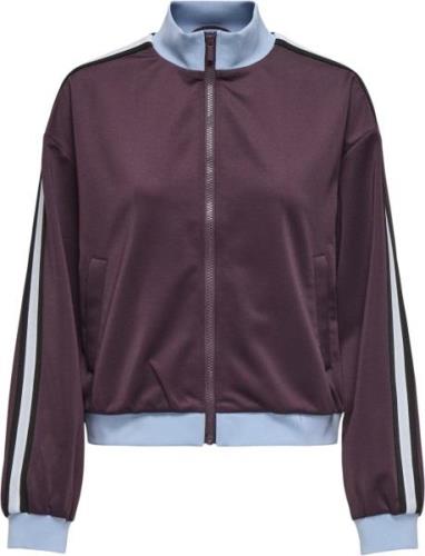 ONLY Onlwarm UP X Track ZIP Jacket PNT Kvinde Burgundy/w. Soft Chambra...