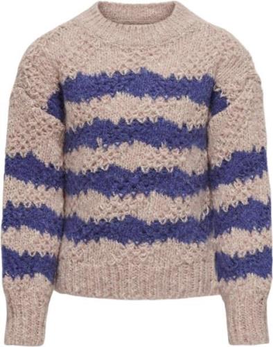 ONLY Kogace LS High Neck KNT Kvinde Silver Pink/clematis Blue Sweaters...