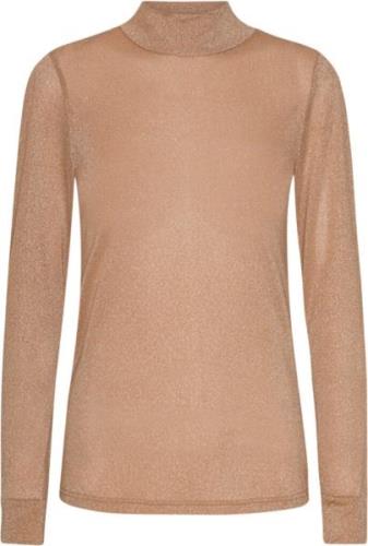 HUNKØN Cattia Blouse Kvinde Burned Peach Sweaters Str L - hos Magasin