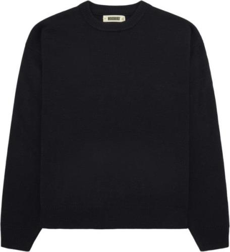 Woodbird Wbkurt Base Knit Mand Navy Sweaters Str L - hos Magasin