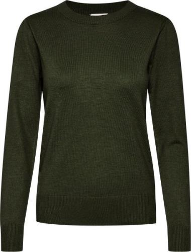 Saint Tropez Milasz Pullover Kvinde Army Green Melange Sweaters Regula...