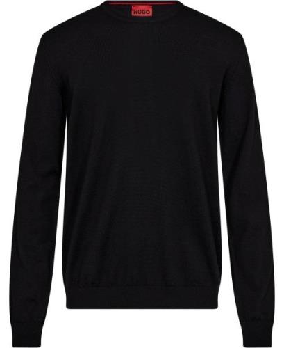 HUGO Hugo Men Leisure Knitwear Mand Sort Sweaters Str L - hos Magasin