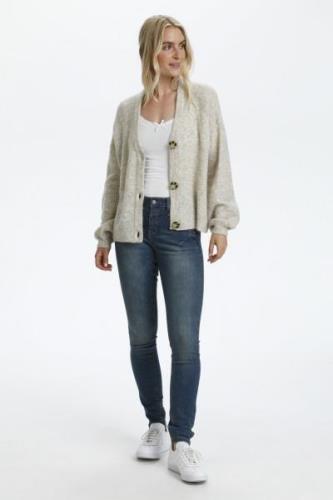 Cream Crmerle OZ Knit Cardigan Kvinde Oat Melange Cardigans Str L - ho...