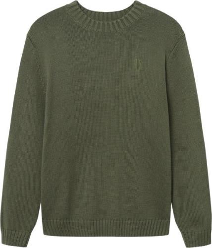 BLS Hafnia Emmet Knit Mand Green Sweaters Regular Fit Str S - hos Maga...